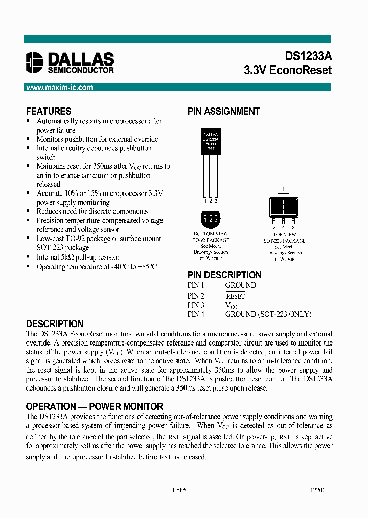 DS1233A_118024.PDF Datasheet