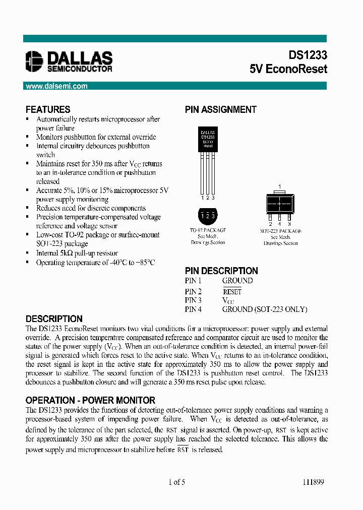 DS1233_118020.PDF Datasheet
