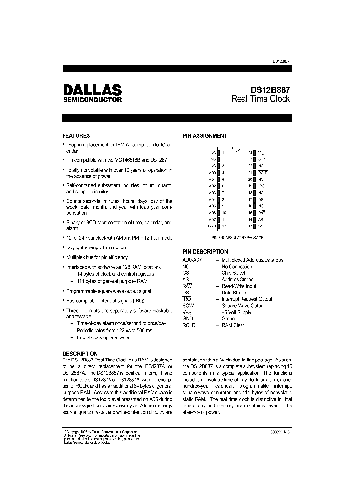 DS12B887_85397.PDF Datasheet