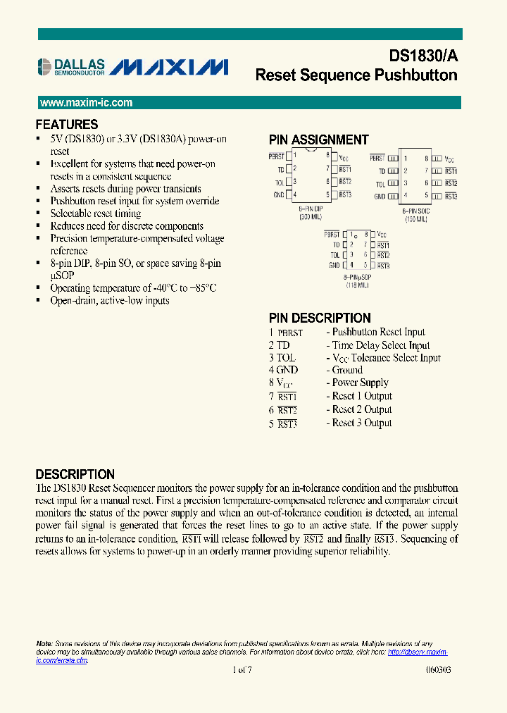 DS1830A_85374.PDF Datasheet
