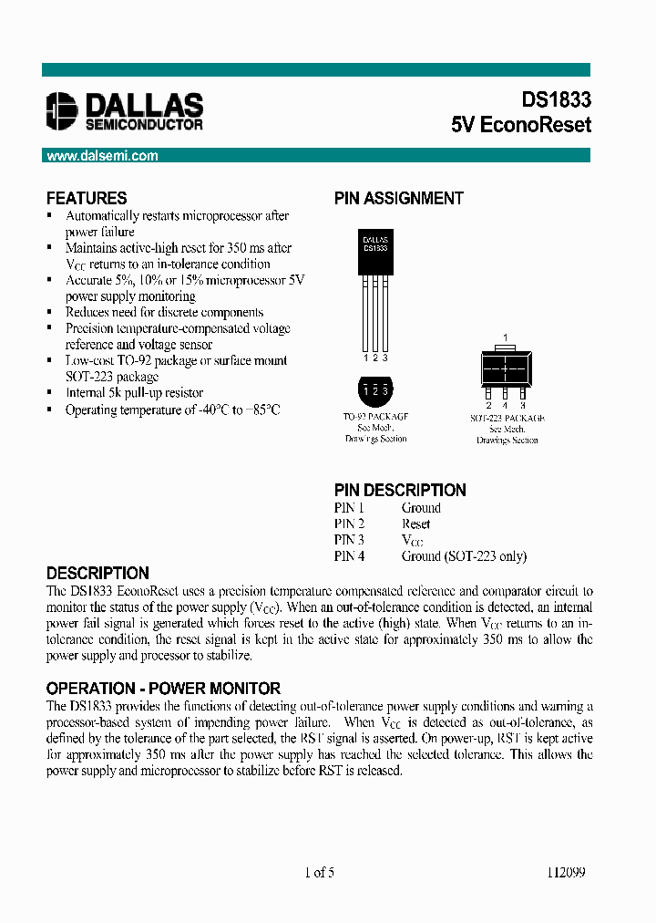DS1832_45277.PDF Datasheet