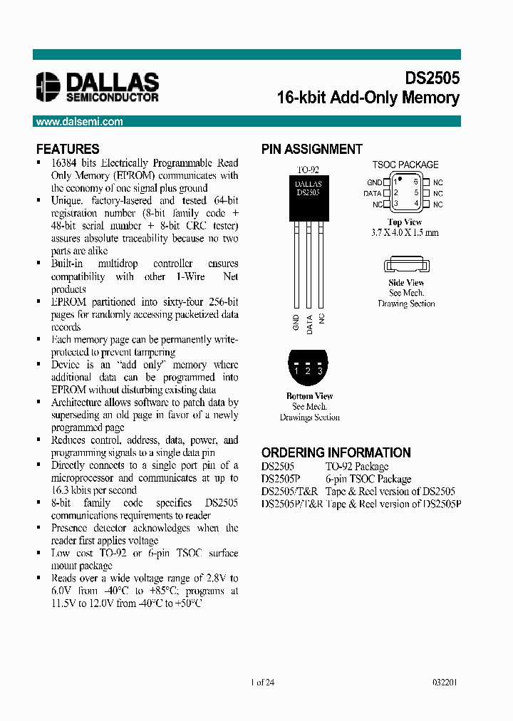 DS2505_9205.PDF Datasheet