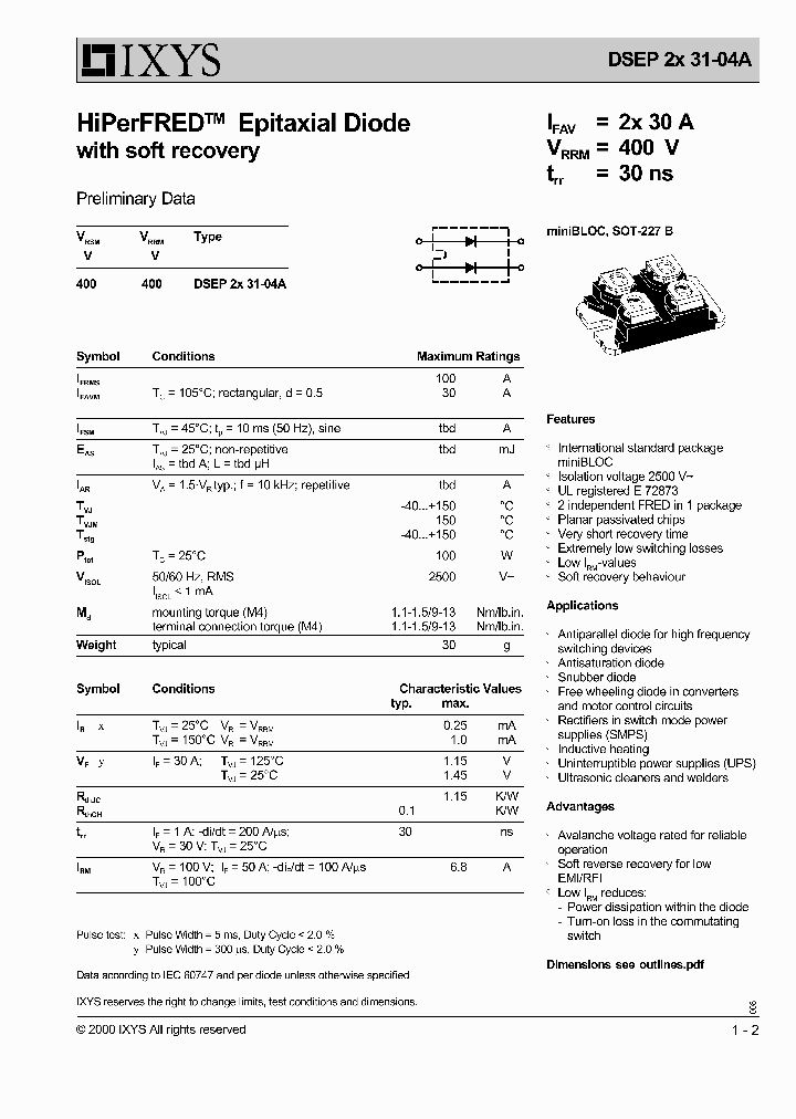 DSEP_188990.PDF Datasheet