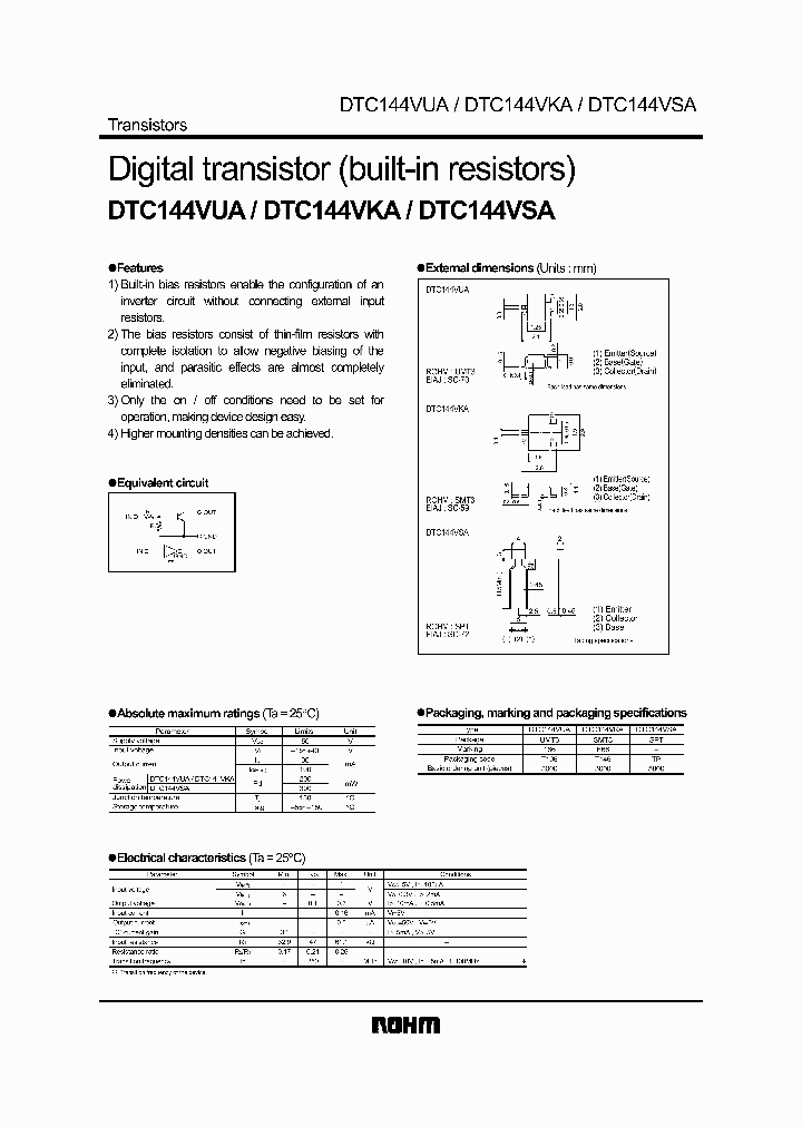 DTC144VKA_93245.PDF Datasheet