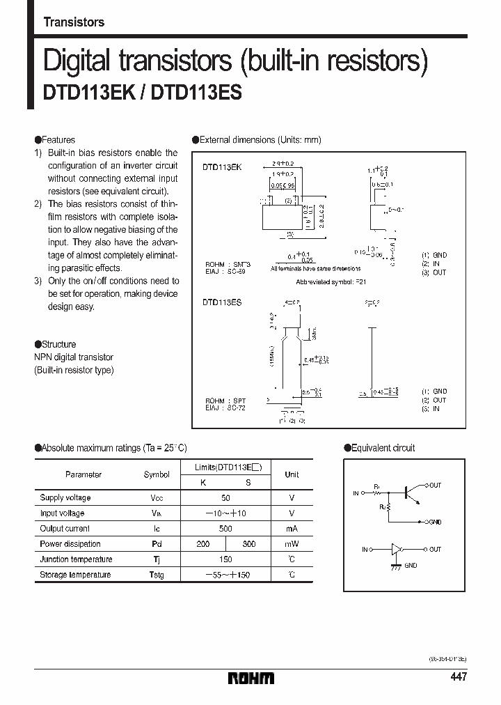DTD113EK_70589.PDF Datasheet