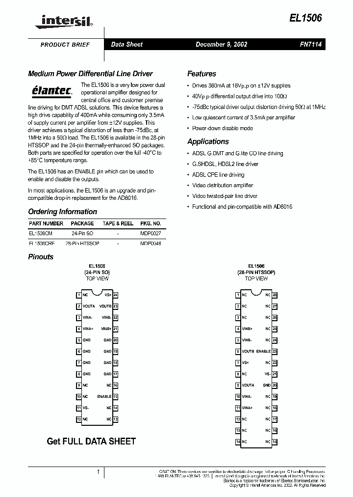 EL1506_109266.PDF Datasheet