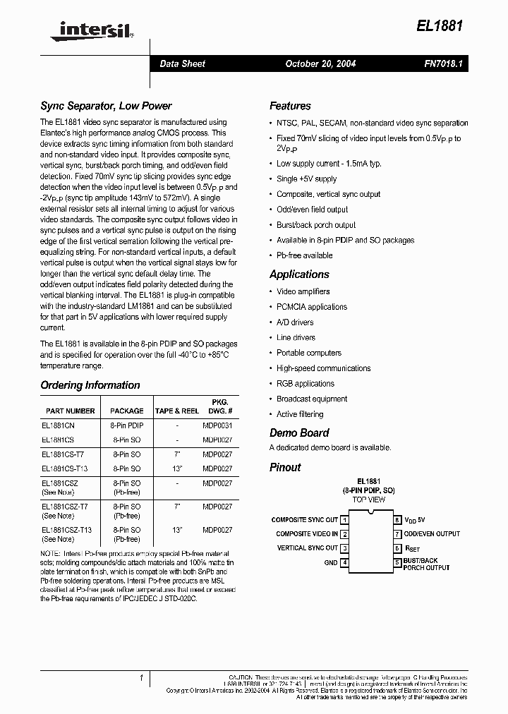 EL1881_114542.PDF Datasheet