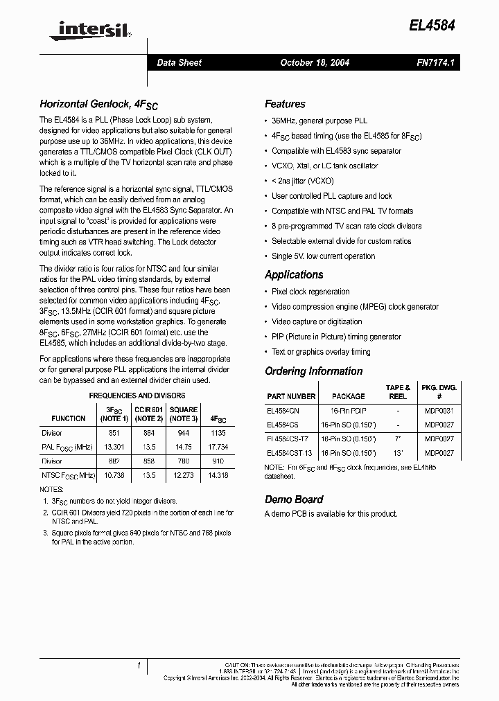 EL4584_189537.PDF Datasheet