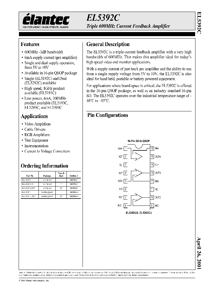 EL5392_136149.PDF Datasheet