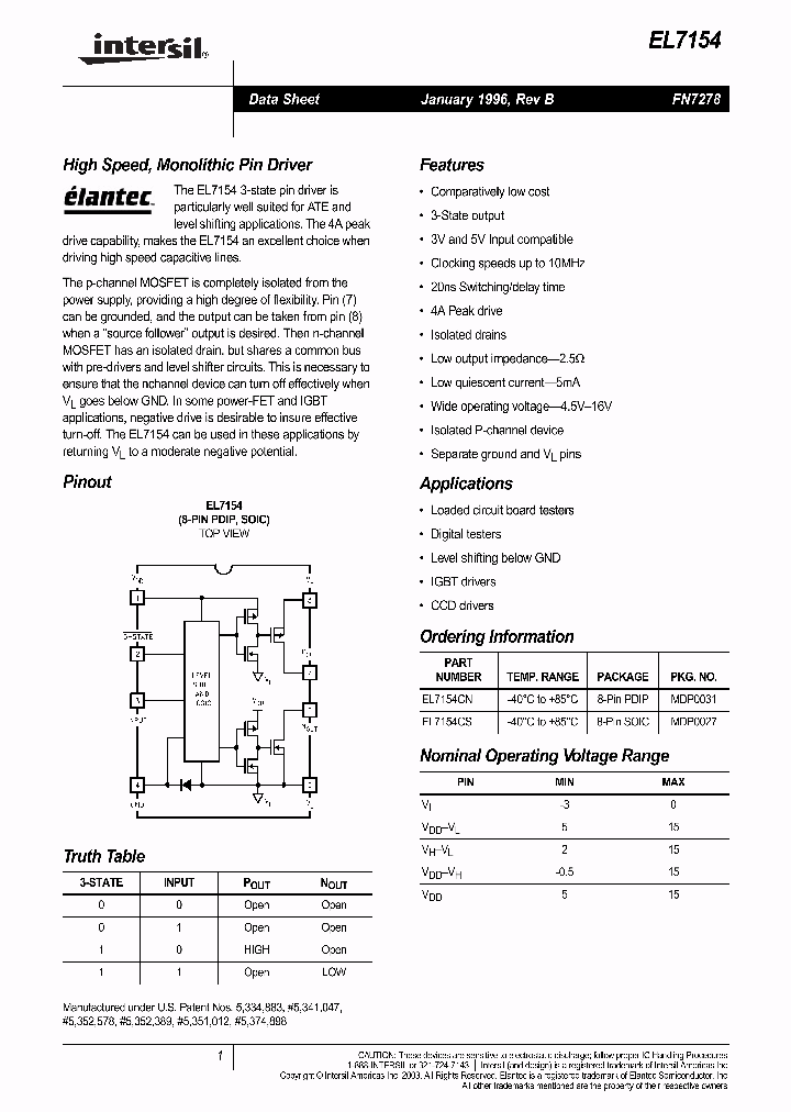 EL7154_108981.PDF Datasheet