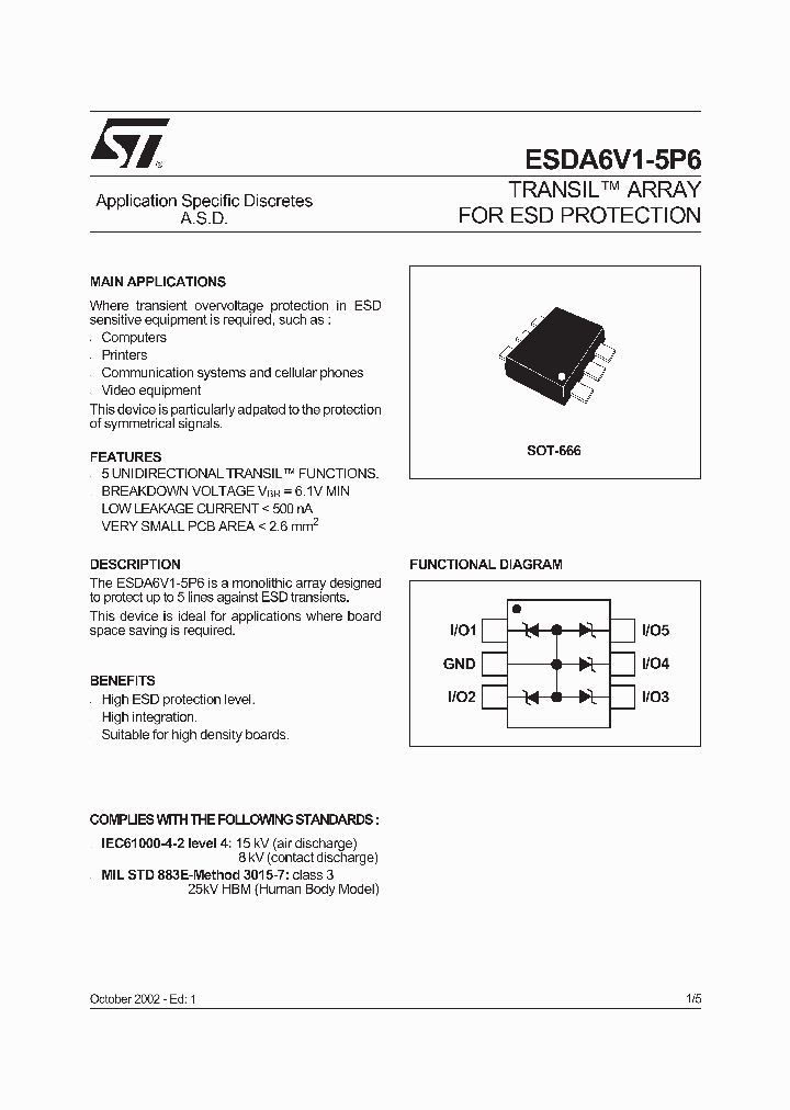 ESDA6V1-5P6_24172.PDF Datasheet