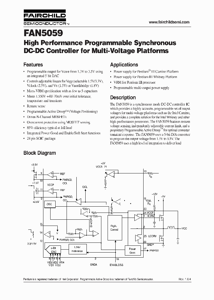 FAN5059_122185.PDF Datasheet