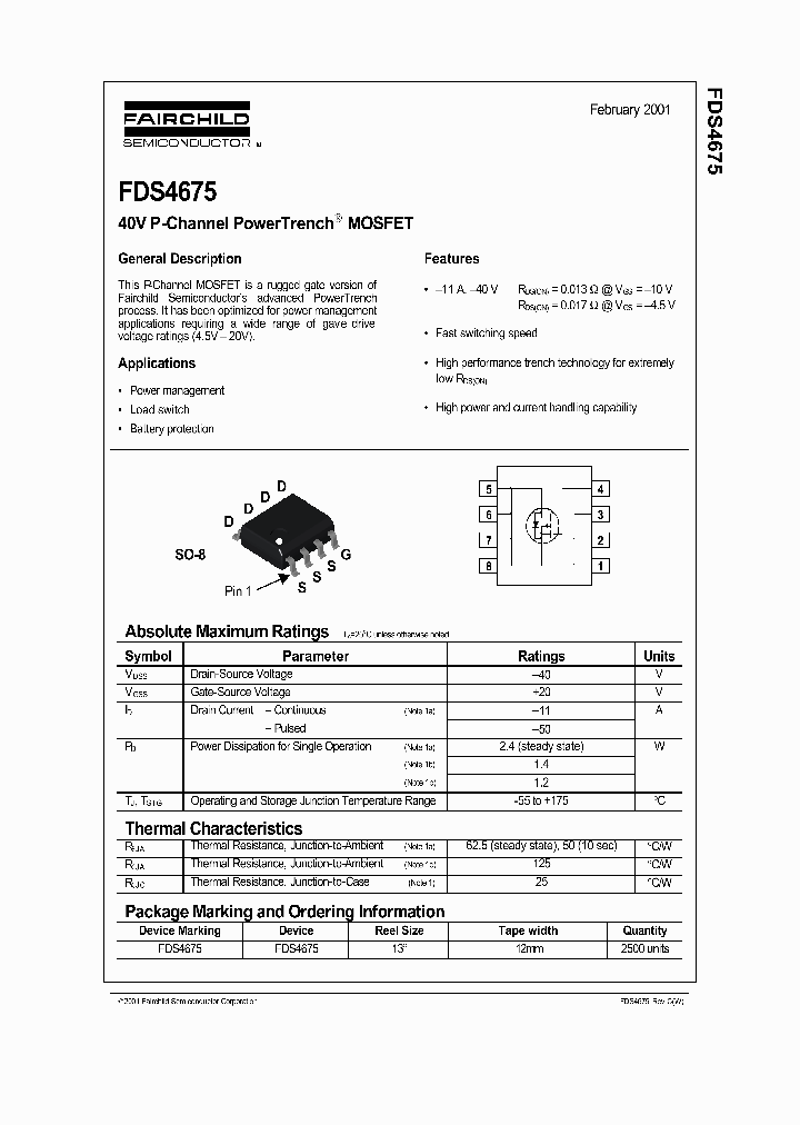 FDS4675_98641.PDF Datasheet