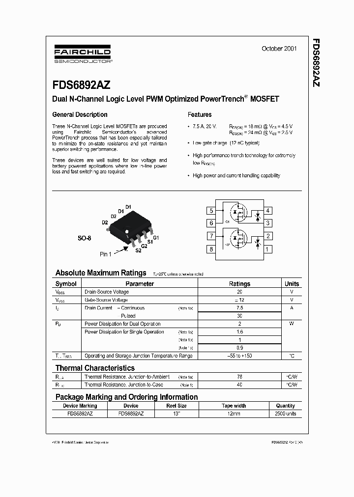 FDS6892AZ_108268.PDF Datasheet
