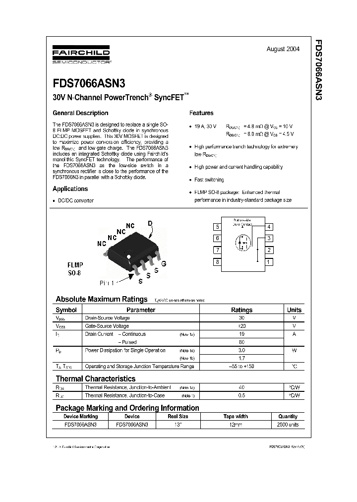 FDS7066ASN3_149871.PDF Datasheet
