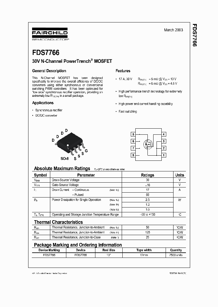 FDS7766_137054.PDF Datasheet