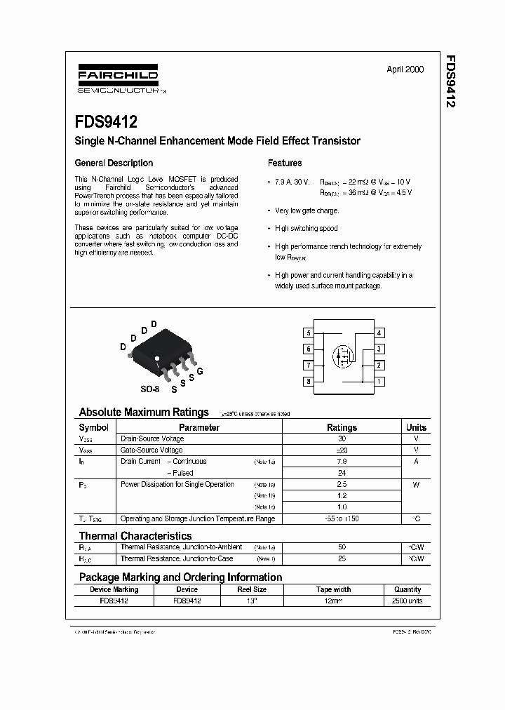 FDS9412_146522.PDF Datasheet