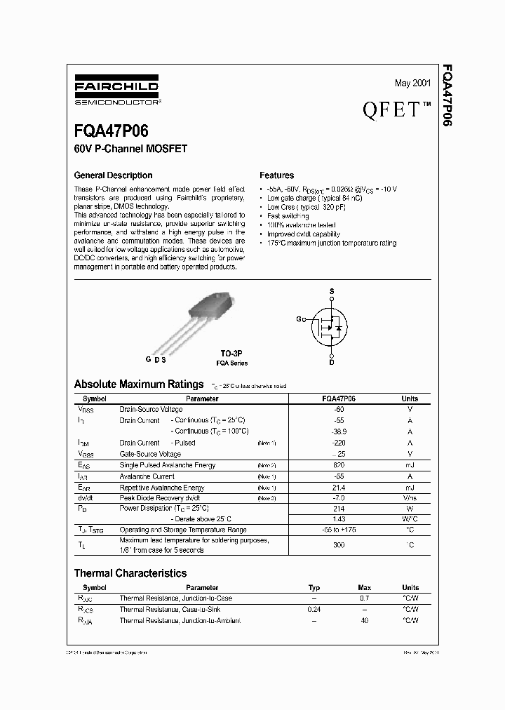 FQA47P06_195005.PDF Datasheet