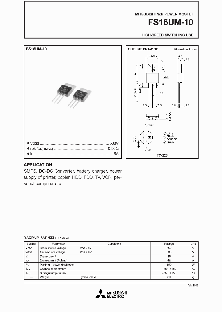 FS16UM-10_59820.PDF Datasheet
