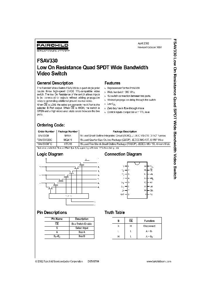 FSAV330_195083.PDF Datasheet
