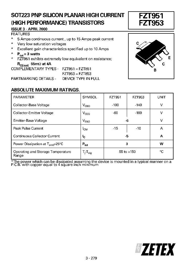 FZT951_72498.PDF Datasheet