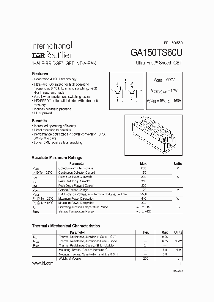 GA150TS60U_63092.PDF Datasheet