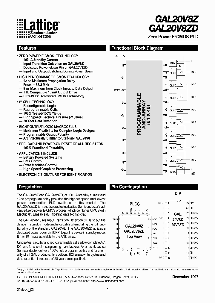 GAL20V8Z_1729.PDF Datasheet