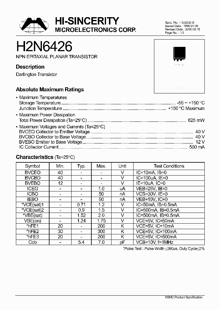 H2N6426_190511.PDF Datasheet