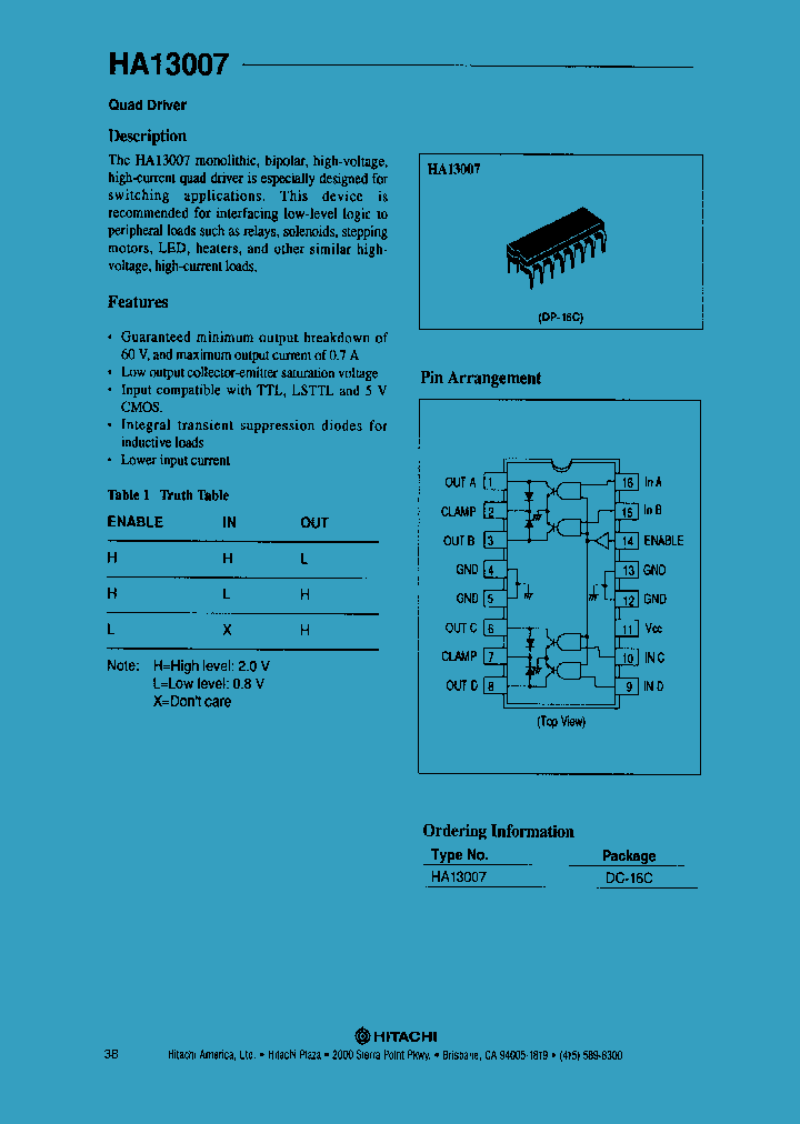 HA13007_24898.PDF Datasheet