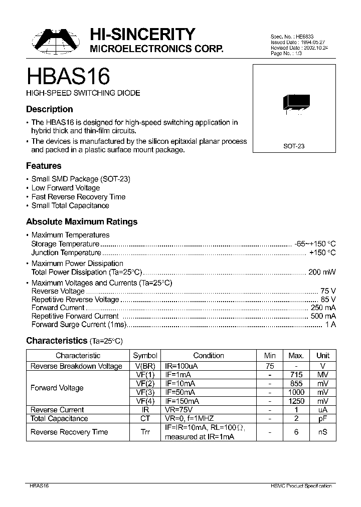 HBAS16_132792.PDF Datasheet