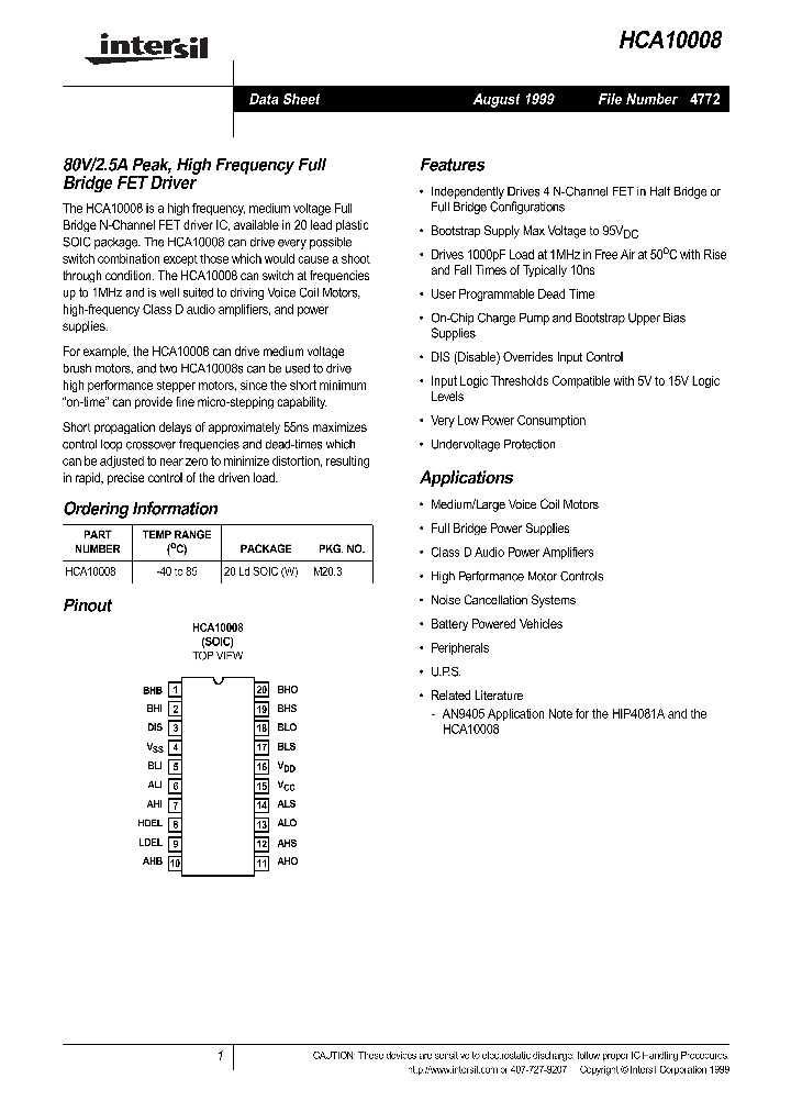 HCA10008_90940.PDF Datasheet