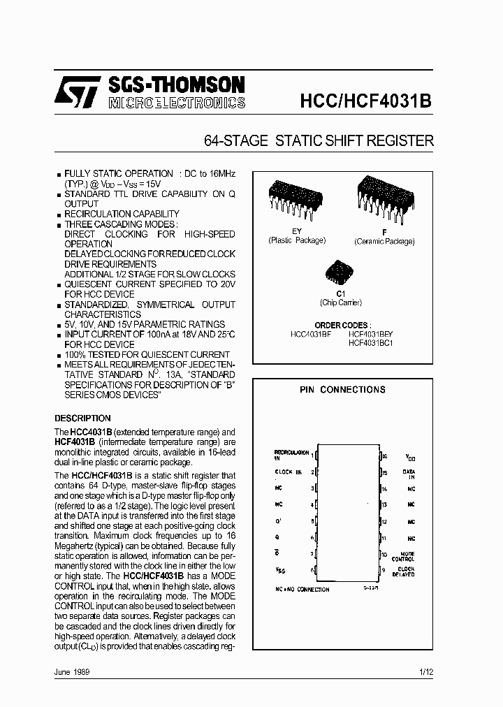 HCF4031_119259.PDF Datasheet