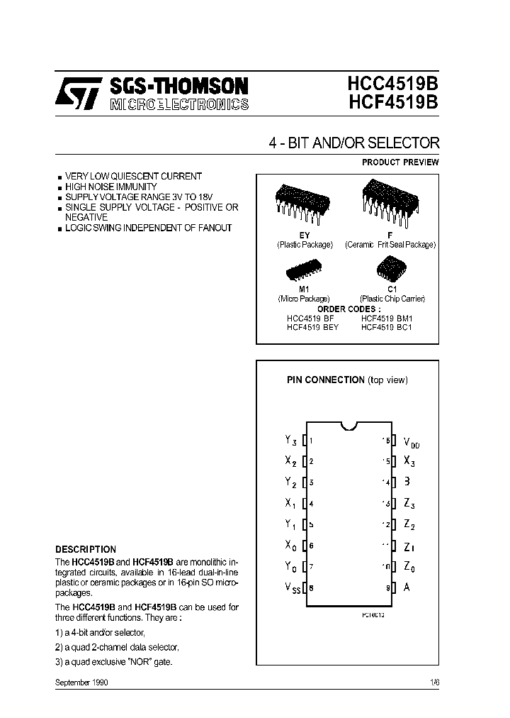 HCF4519_25876.PDF Datasheet