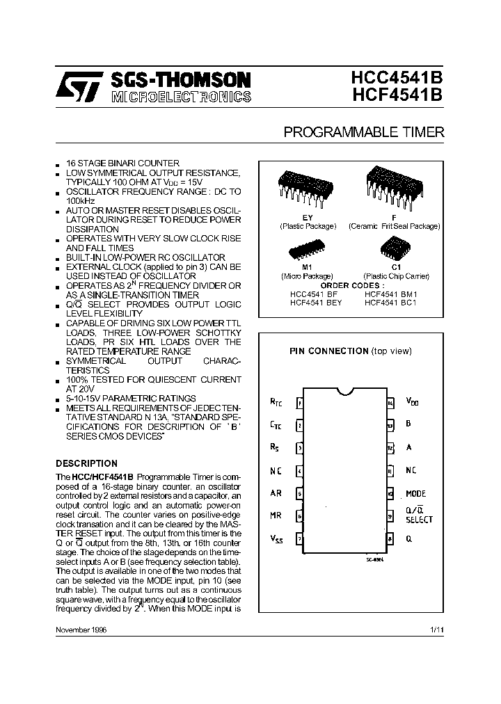 HCF4541_137126.PDF Datasheet