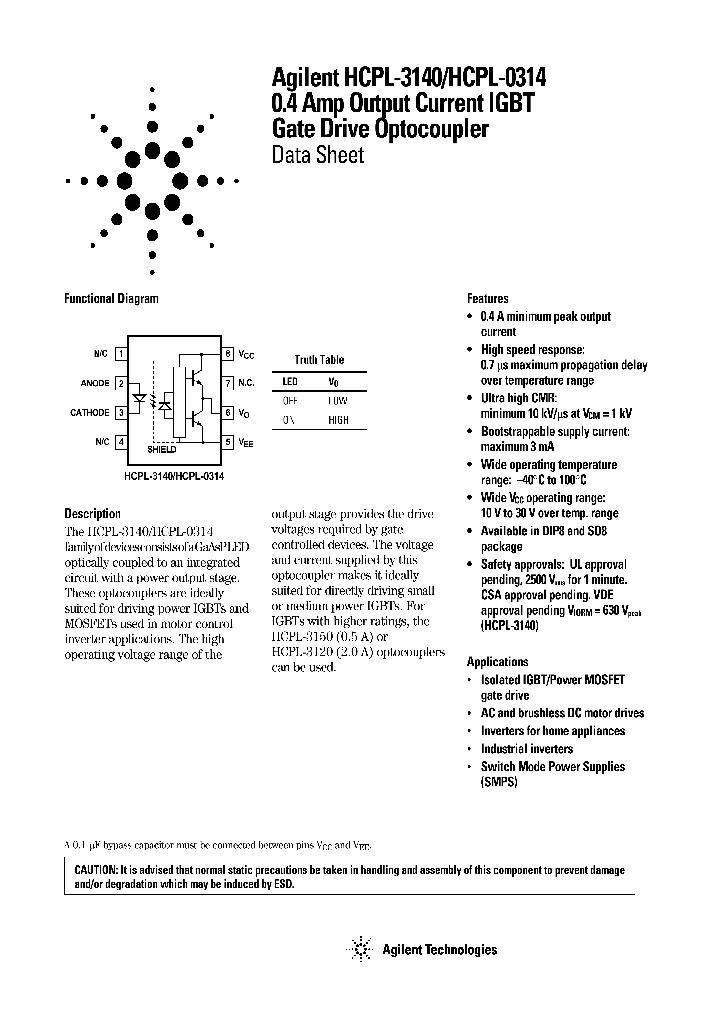 HCPL3140_86596.PDF Datasheet