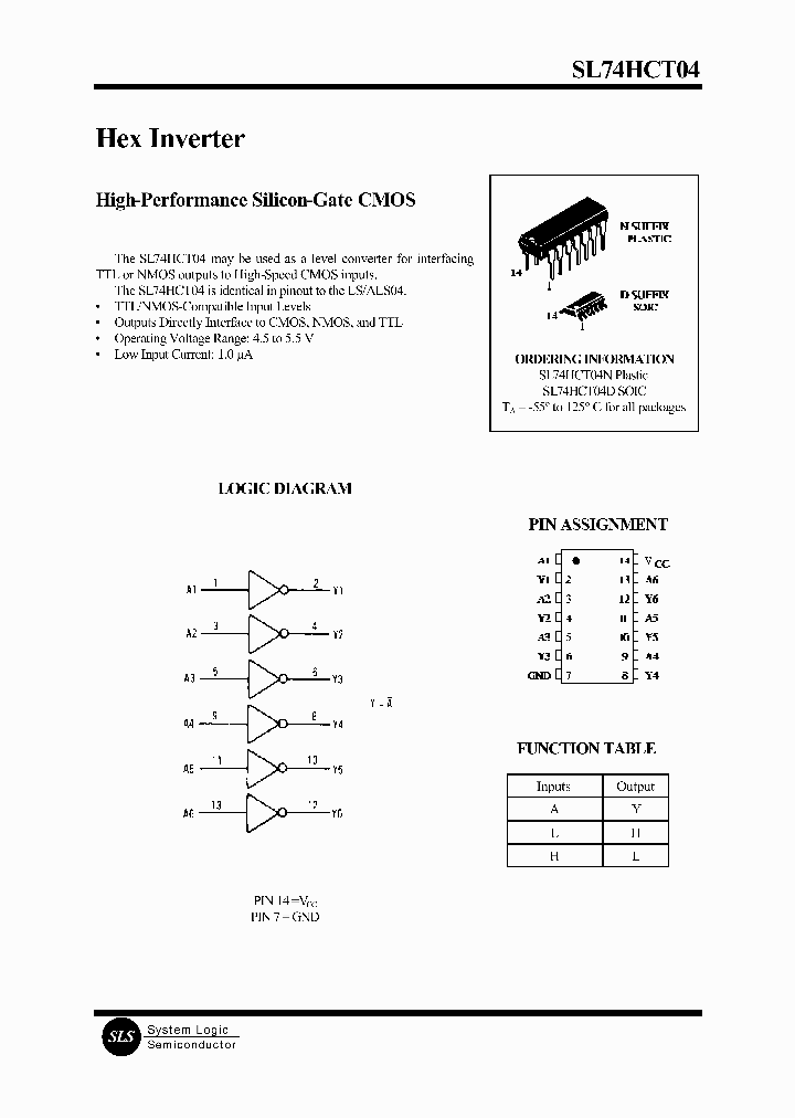 SL74HCT04_18953.PDF Datasheet