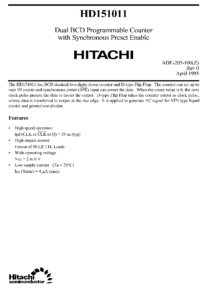 HD151011_25885.PDF Datasheet