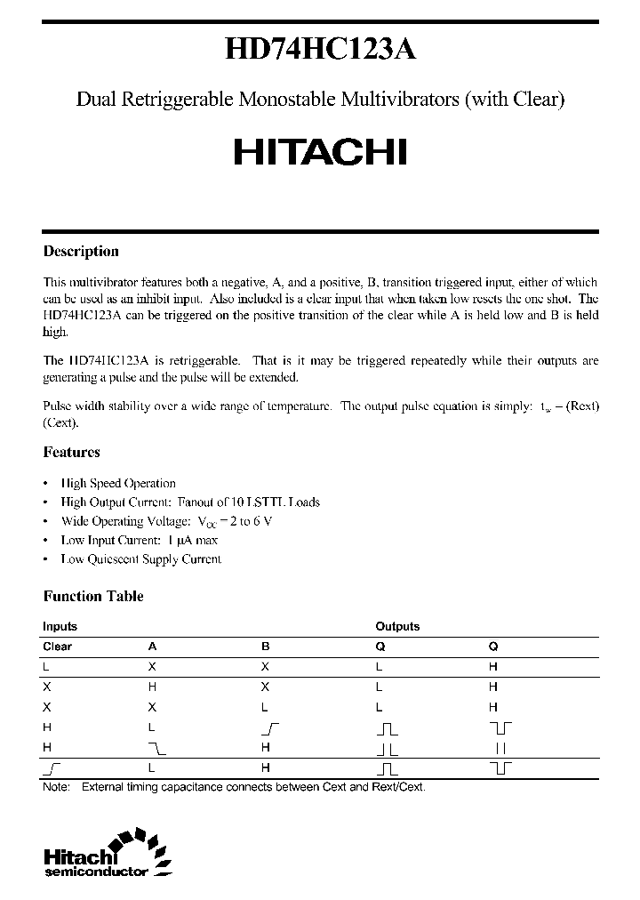 HD74HC123_85305.PDF Datasheet