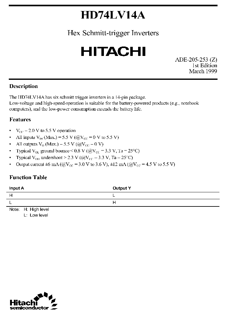 HD74LV14A_85358.PDF Datasheet