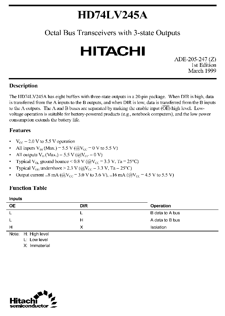 HD74LV245A_19322.PDF Datasheet