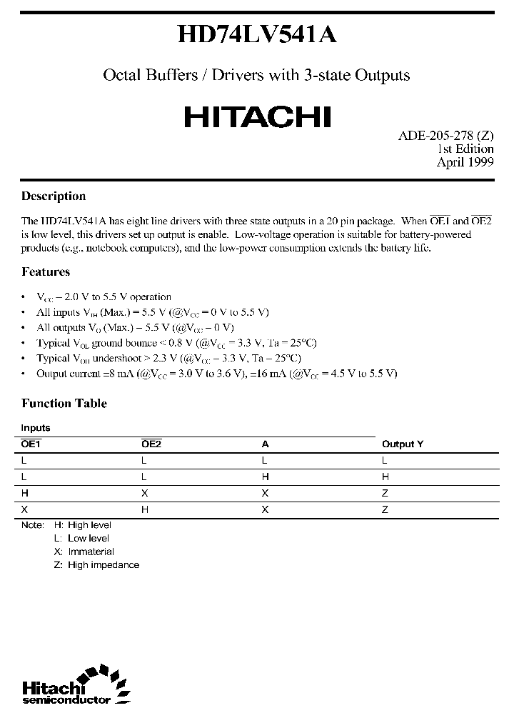 HD74LV541A_58408.PDF Datasheet