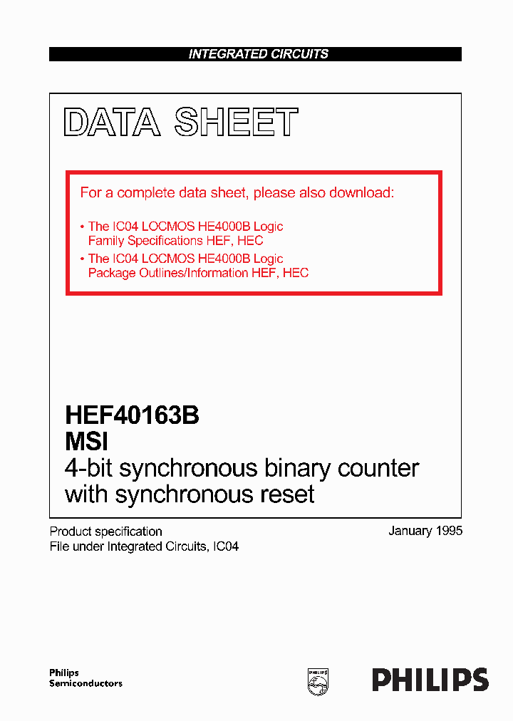 HEF40163_105549.PDF Datasheet