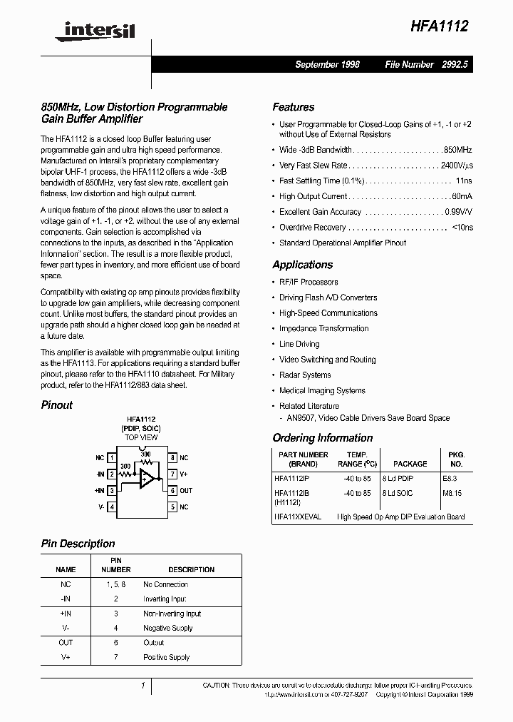 HFA1112_114656.PDF Datasheet