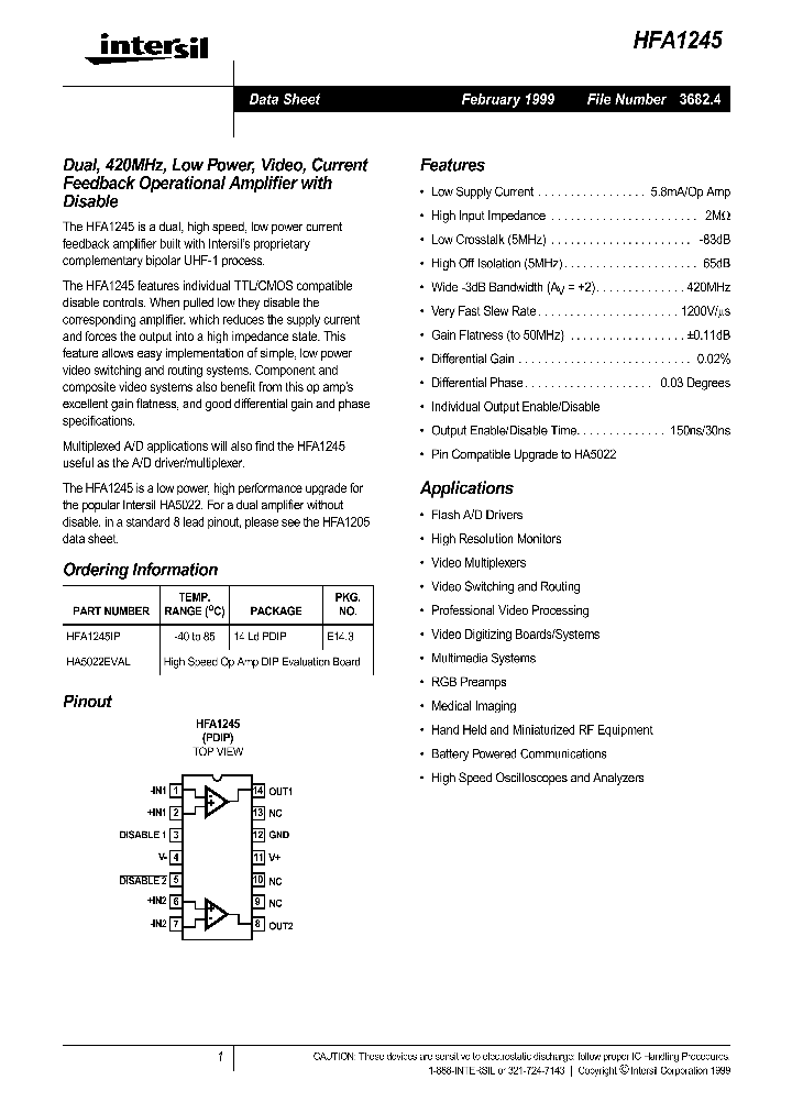 HFA1245_178318.PDF Datasheet