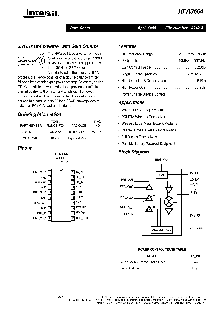 HFA3664_150325.PDF Datasheet