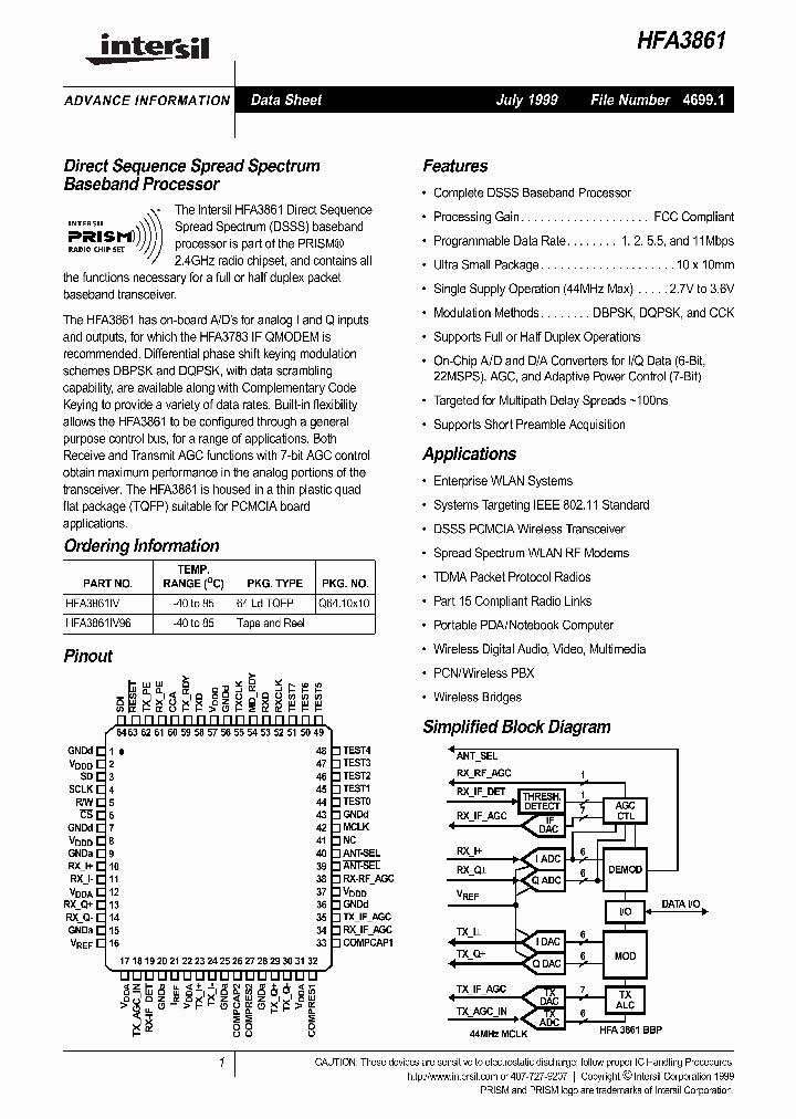 HFA3861_4882.PDF Datasheet