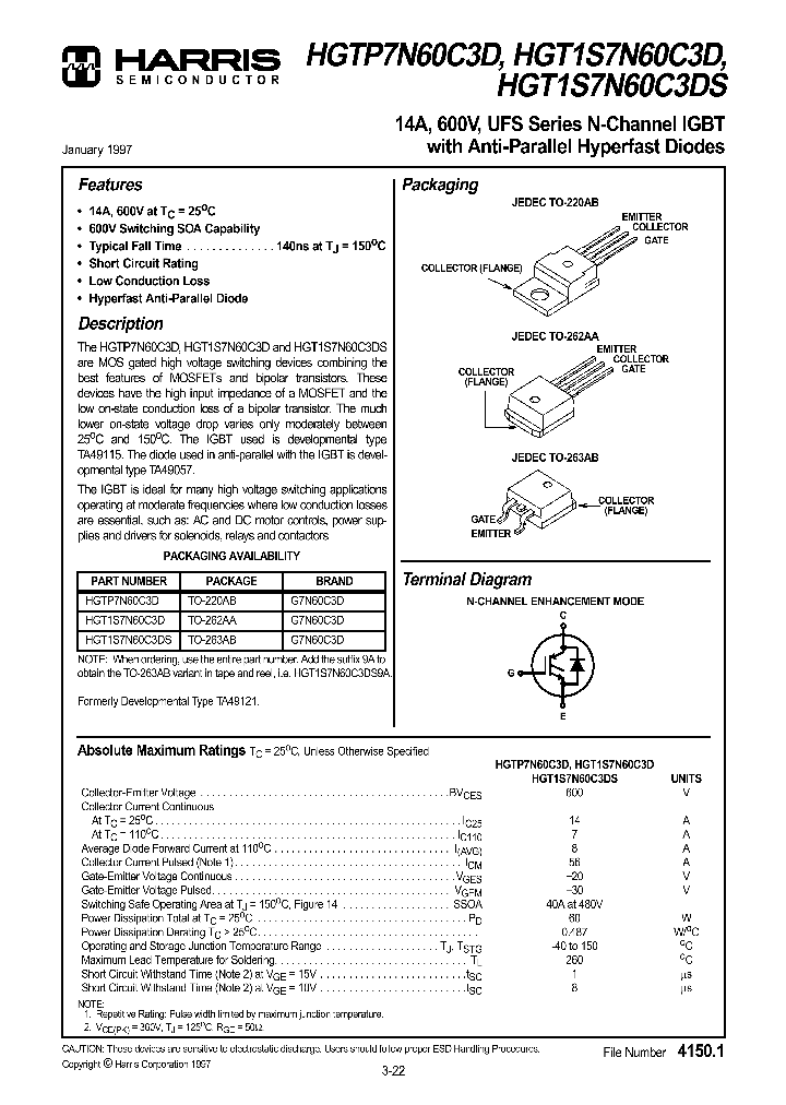 HGT1S7N60C3D_35735.PDF Datasheet