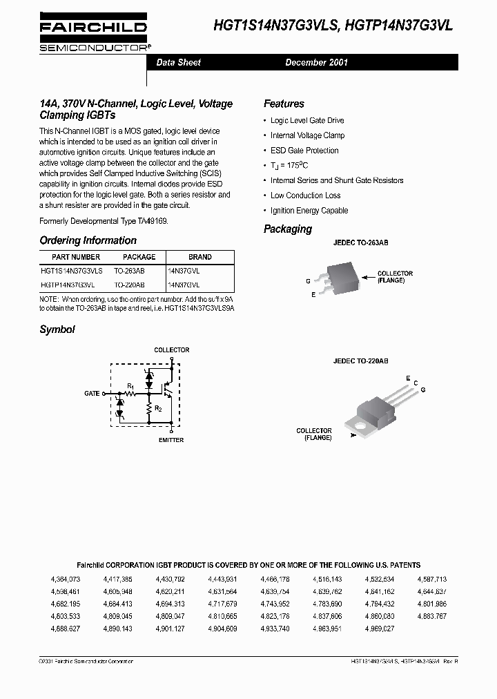 HGTP14N37G3VL_64775.PDF Datasheet