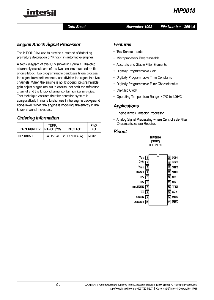 HIP9010_172190.PDF Datasheet