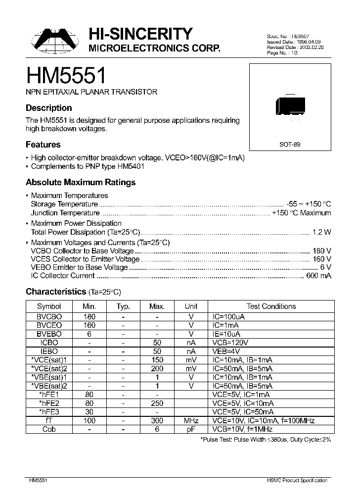 HM5551_161482.PDF Datasheet
